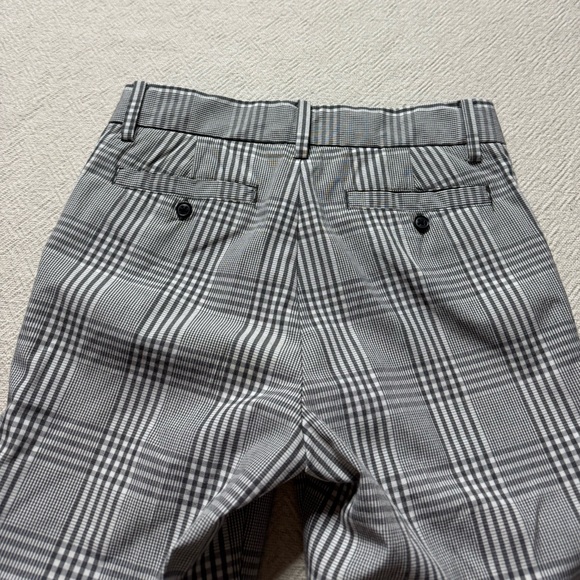 Janie & Jack Boys Gingham Plaid Grey Dressy Pants 10 - Picture 7 of 7